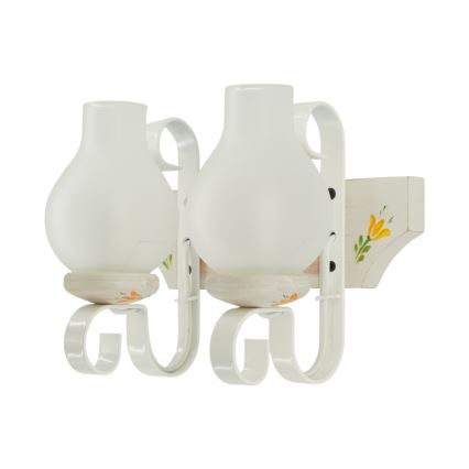 Brilagi - Applique murale QUEEN 2xE14/40W/230V hêtre/crème