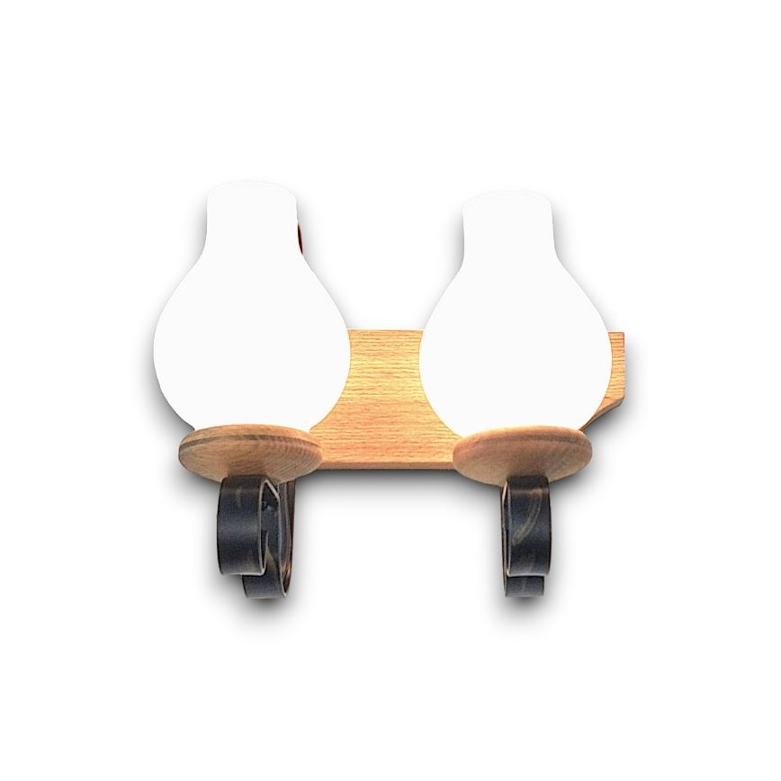 Brilagi - Applique murale QUEEN 2xE14/40W/230V hêtre