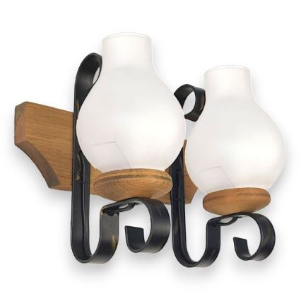 Brilagi - Applique murale QUEEN 2xE14/40W/230V hêtre