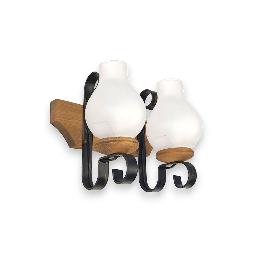 Brilagi - Applique murale QUEEN 2xE14/40W/230V hêtre