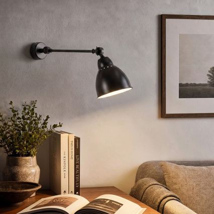 BRILAGI - Applique murale QUILL 1xE27/40W/230V 40 cm noire