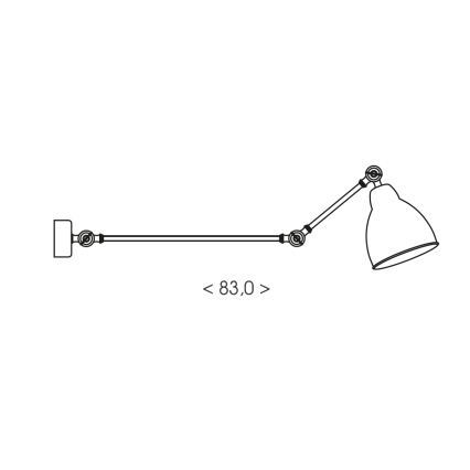 Brilagi - Applique murale QUILL 1xE27/40W/230V 83 cm beige