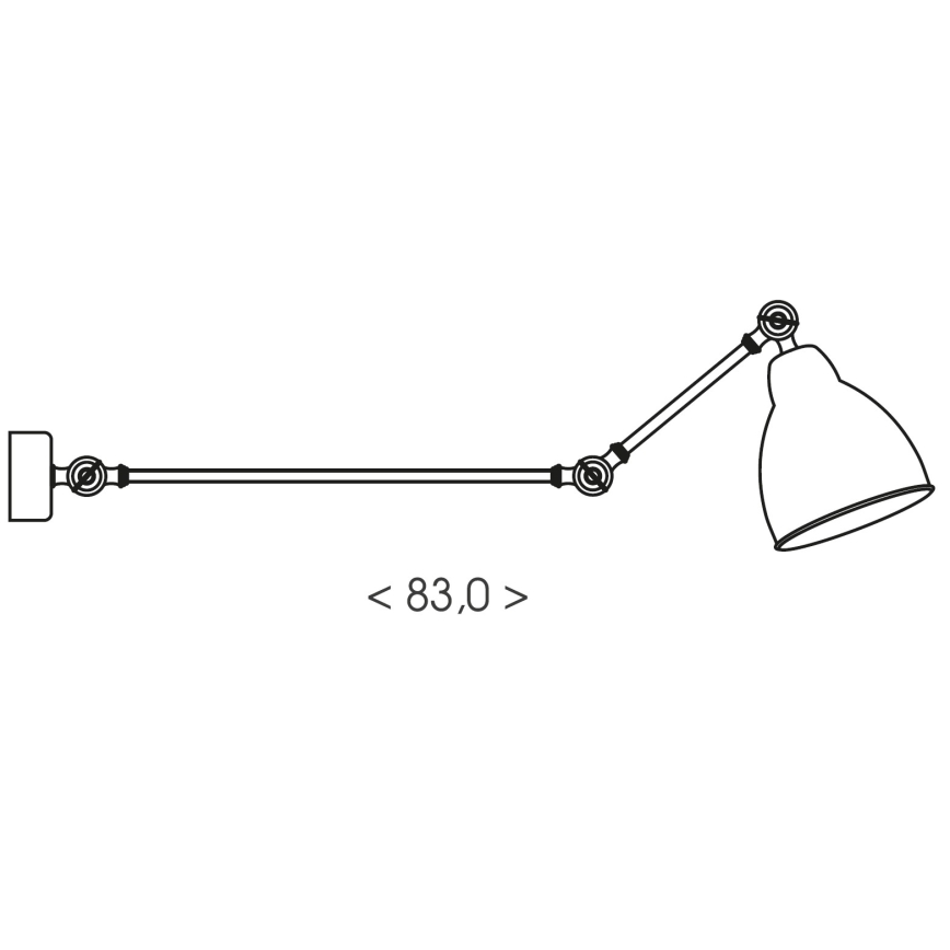 Brilagi - Applique murale QUILL 1xE27/40W/230V 83 cm blanche