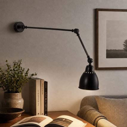 Brilagi - Applique murale QUILL 1xE27/40W/230V 83 cm noire