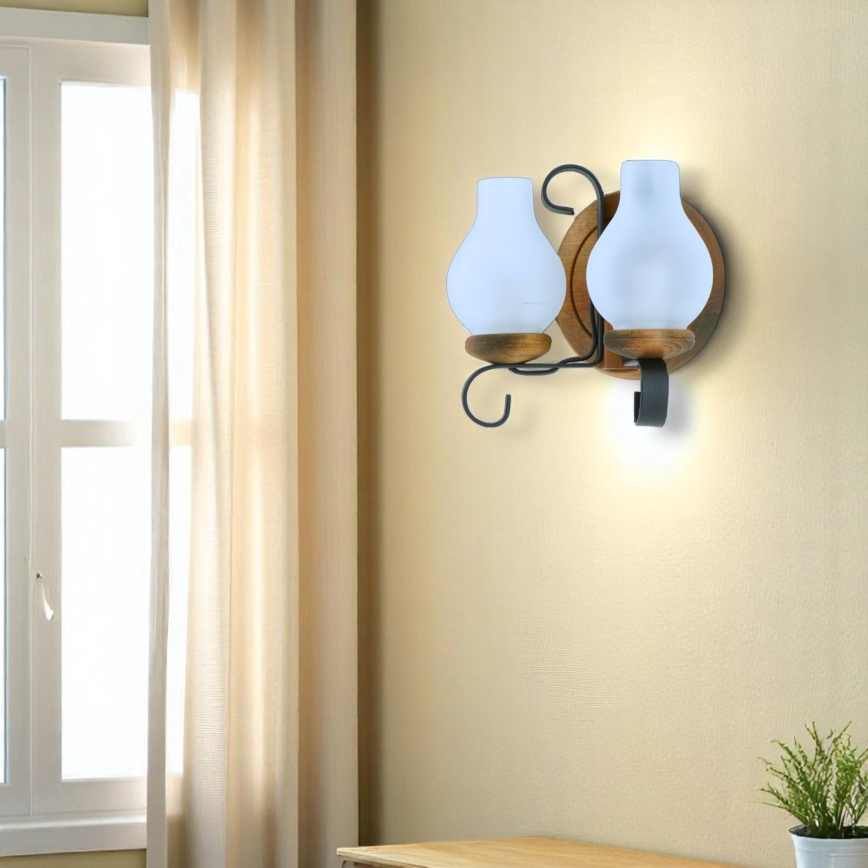Brilagi - Applique murale ROATA APLICA 2xE14/40W/230V hêtre