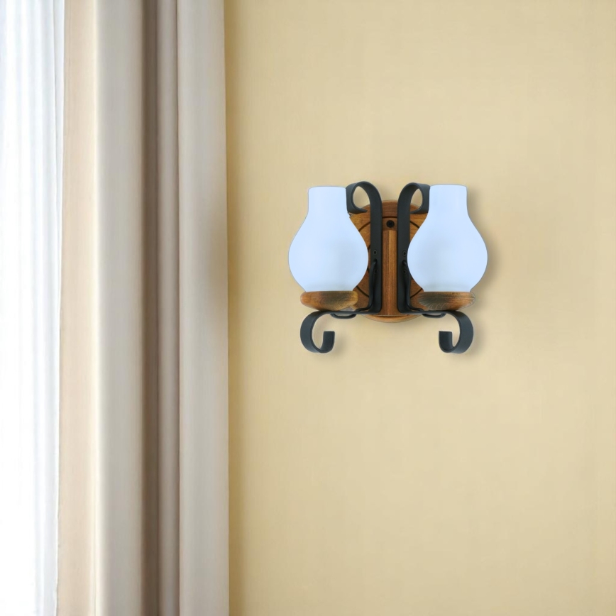 Brilagi - Applique murale ROATA APLICA 2xE14/40W/230V hêtre