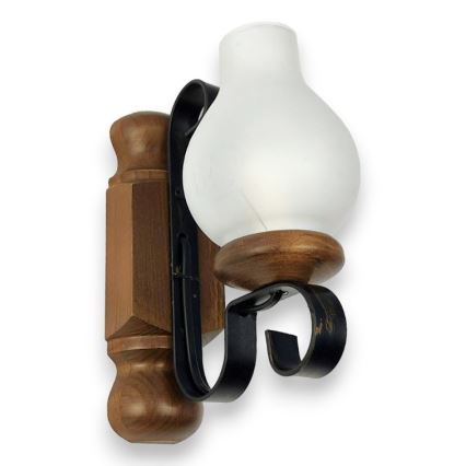 Brilagi - Applique murale RUSTIC 1xE14/40W/230V hêtre/noyer