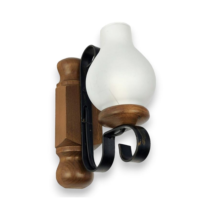 Brilagi - Applique murale RUSTIC 1xE14/40W/230V hêtre/noyer