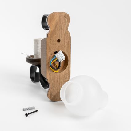 Brilagi - Applique murale RUSTIC 1xE14/40W/230V hêtre/noyer