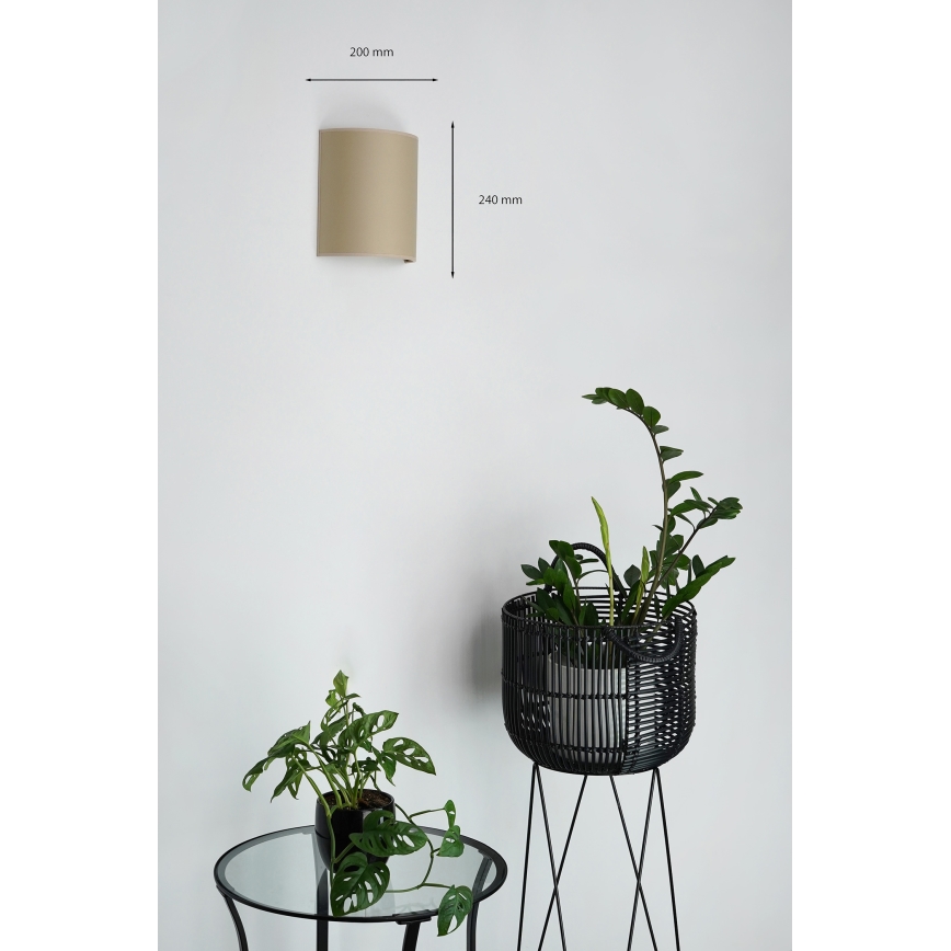 Brilagi - Applique murale SEMI 1xE27/15W/230V d. 20 cm beige