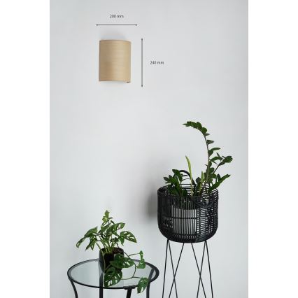 Brilagi - Applique murale SEMI 1xE27/15W/230V d. 20 cm beige