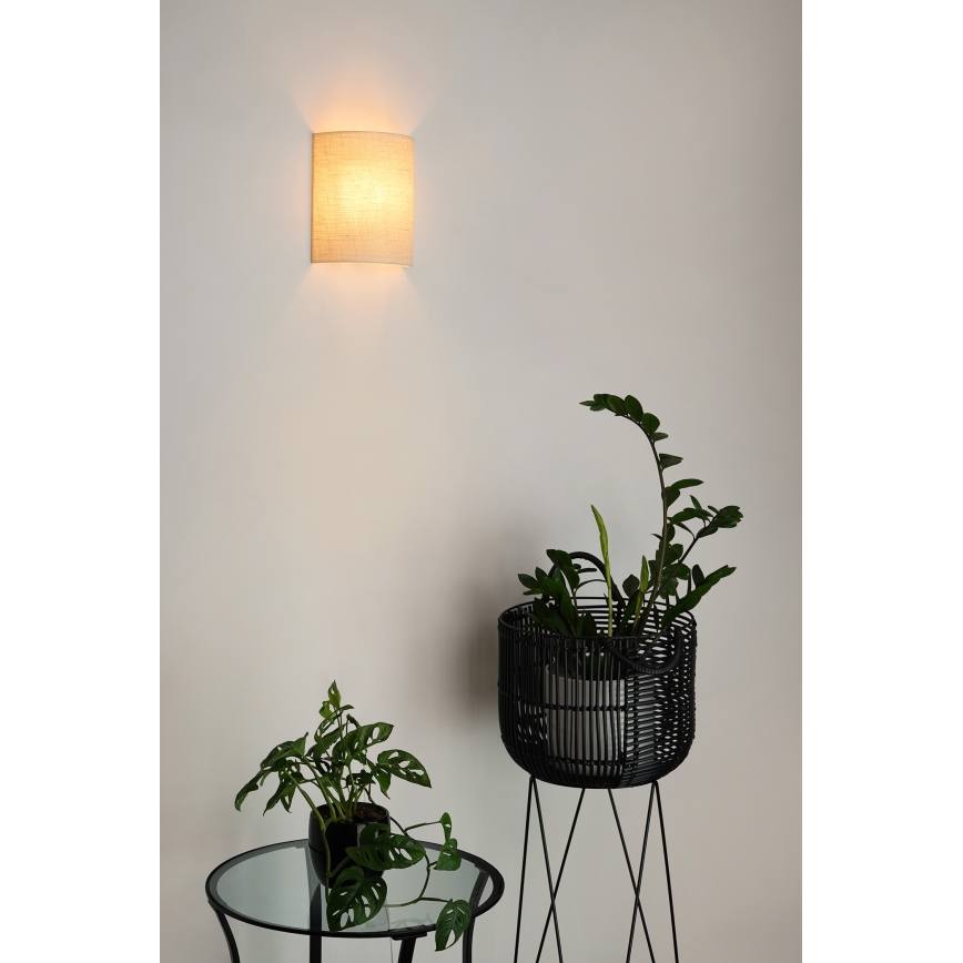 Brilagi - Applique murale SEMI 1xE27/15W/230V d. 20 cm crème