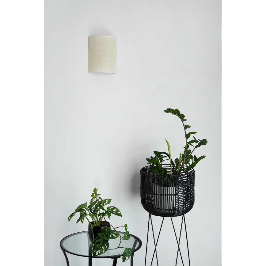 Brilagi - Applique murale SEMI 1xE27/15W/230V d. 20 cm crème