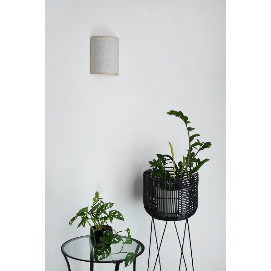 Brilagi - Applique murale SEMI 1xE27/15W/230V d. 20 cm gris clair