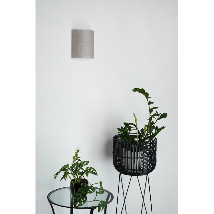 Brilagi - Applique murale SEMI 1xE27/15W/230V d. 20 cm gris foncé