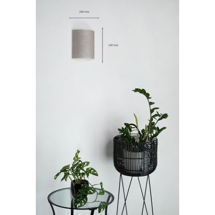 Brilagi - Applique murale SEMI 1xE27/15W/230V d. 20 cm gris foncé