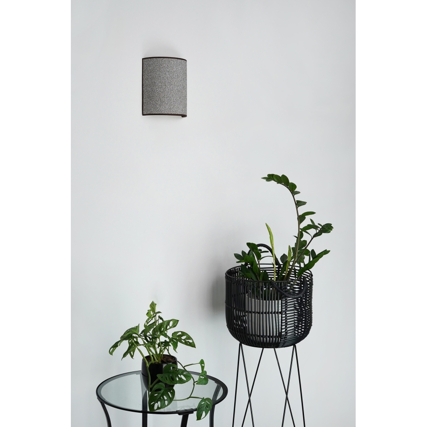 Brilagi - Applique murale SEMI 1xE27/15W/230V d. 20 cm gris