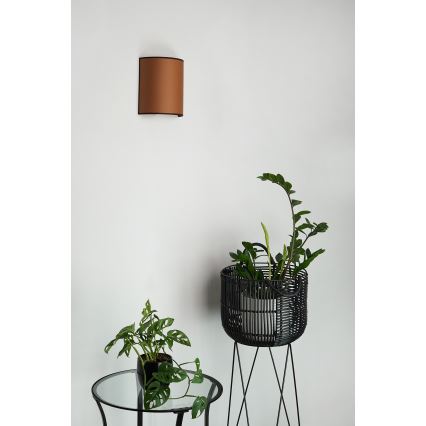 Brilagi - Applique murale SEMI 1xE27/15W/230V d. 20 cm marron