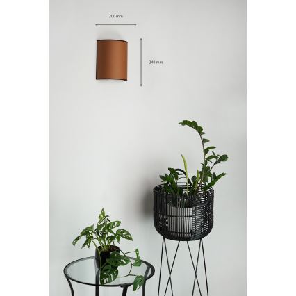 Brilagi - Applique murale SEMI 1xE27/15W/230V d. 20 cm marron