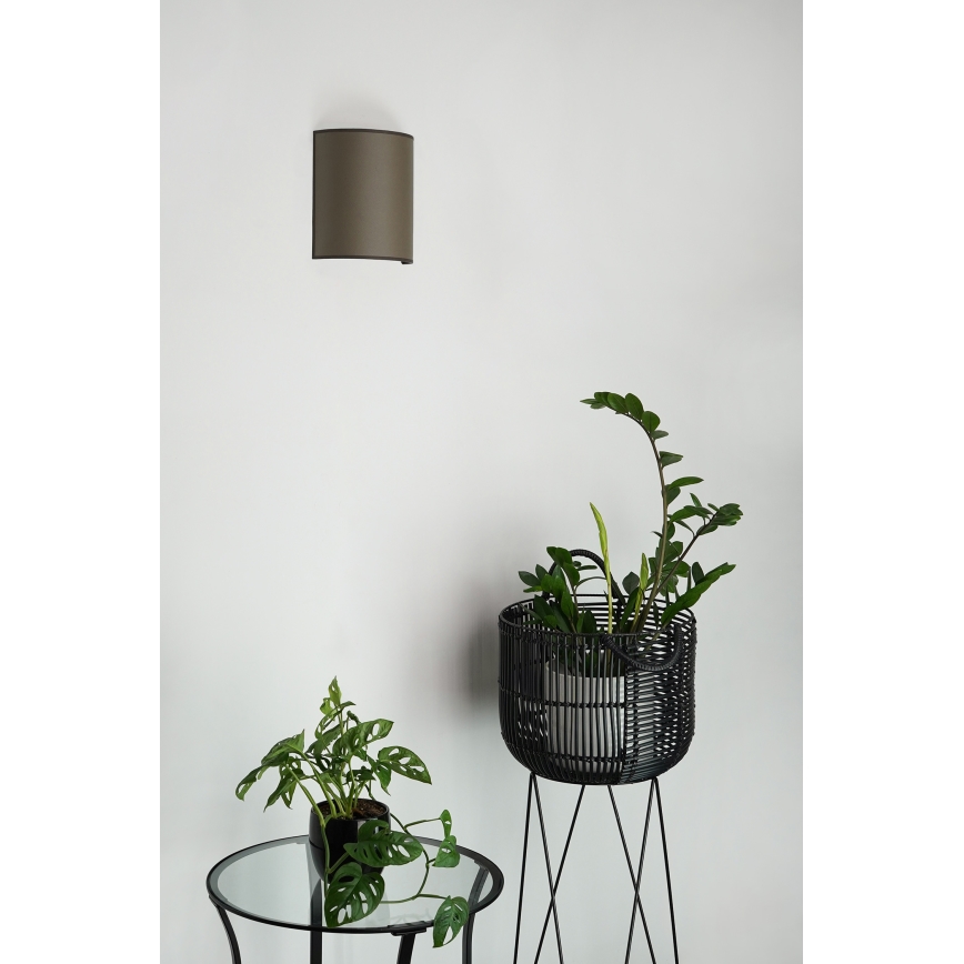 Brilagi - Applique murale SEMI 1xE27/15W/230V d. 20 cm marron