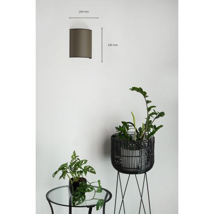 Brilagi - Applique murale SEMI 1xE27/15W/230V d. 20 cm marron