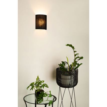 Brilagi - Applique murale SEMI 1xE27/15W/230V d. 20 cm noir