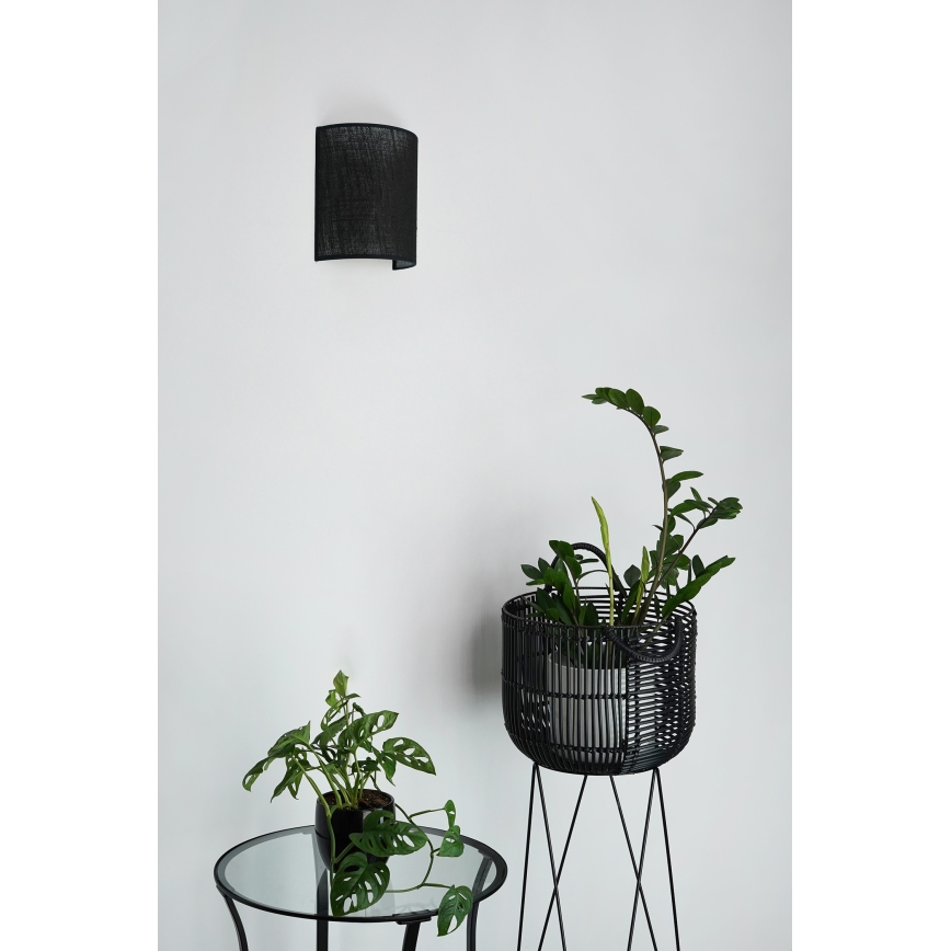 Brilagi - Applique murale SEMI 1xE27/15W/230V d. 20 cm noir