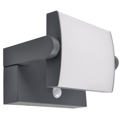Brilagi - Applique murale solaire avec détecteur de mouvement et de crépuscule ANKLE LED/10W/3,7V 3000 mAh 3000K IP65 anthracite