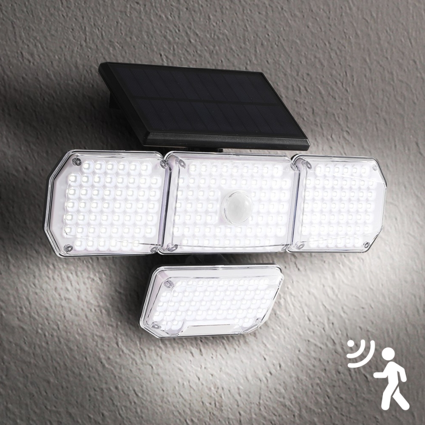 Brilagi - Applique murale solaire avec détecteur de mouvement et de crépuscule WALLIE LED/5W/5,5V 2400 mAh IP65
