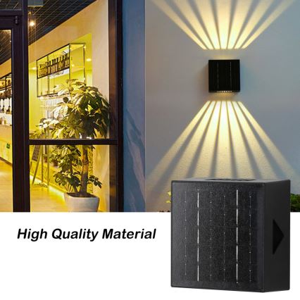 Brilagi - Applique murale solaire BLOCK LED/2W/3,7V IP44