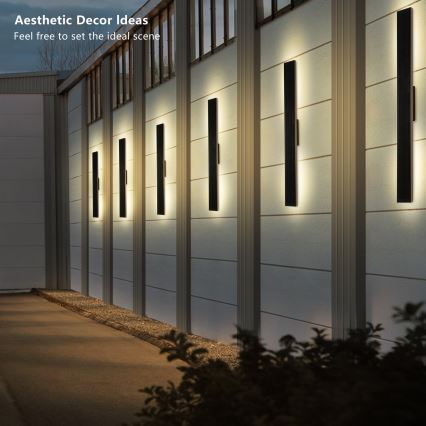 Brilagi - Applique murale solaire LED à intensité réglable SUN LED/5,5W/3,7V 100 cm 6000 mAh IP44