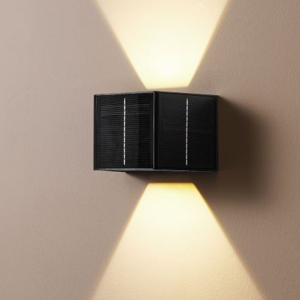 Brilagi - Applique murale solaire SOLAR CUBE LED/2W/3,2V 1300 mAh IP54
