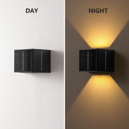 Brilagi - Applique murale solaire SOLAR CUBE LED/2W/3,2V 1300 mAh IP54