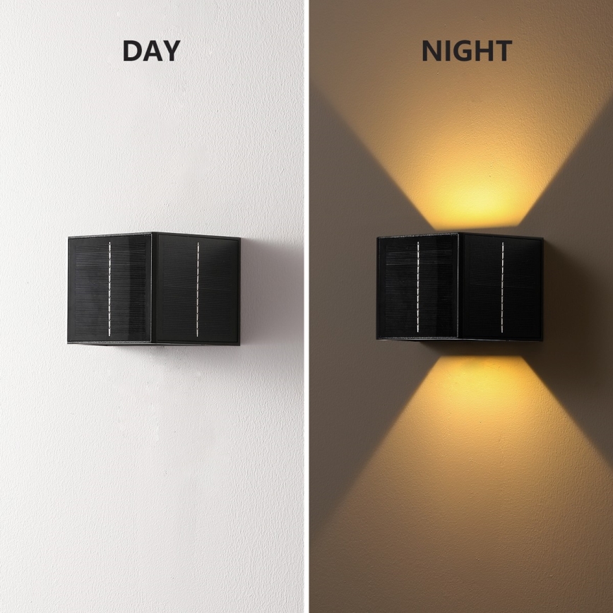 Brilagi - Applique murale solaire SOLAR CUBE LED/2W/3,2V 1300 mAh IP54