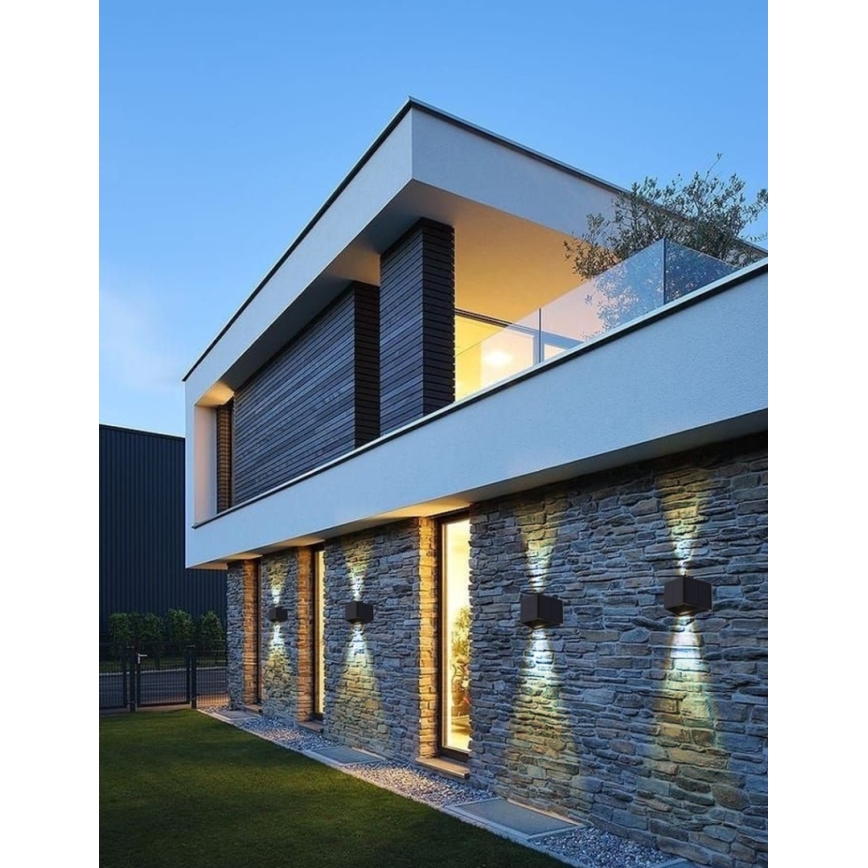 Brilagi - Applique murale solaire SOLAR CUBE LED/2W/3,2V 1300 mAh IP54