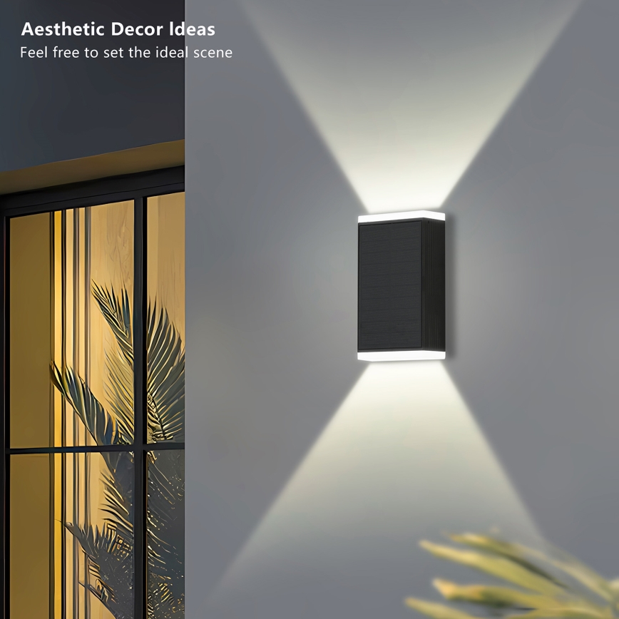Brilagi - Applique murale solaire SOLEIL GUARD LED/2W/3,7V 2000 mAh IP45