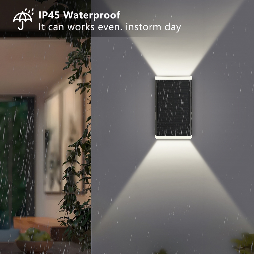 Brilagi - Applique murale solaire SOLEIL GUARD LED/2W/3,7V 2000 mAh IP45