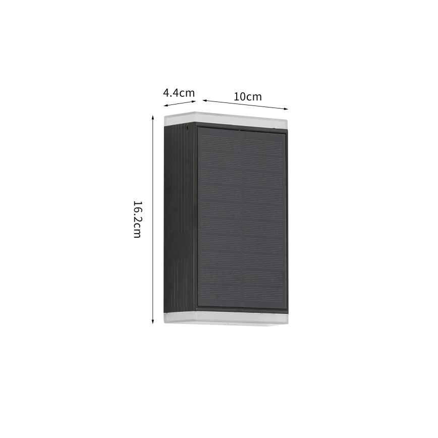Brilagi - Applique murale solaire SOLEIL GUARD LED/2W/3,7V 2000 mAh IP45