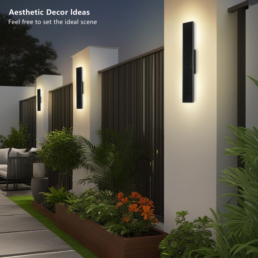Brilagi - Applique murale solaire LED dimmable SUN LED/4W/230V 60 cm 4000 mAh IP44