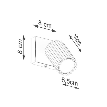 Brilagi - Applique murale spot CRESTO 1xGU10/10W/230V marron