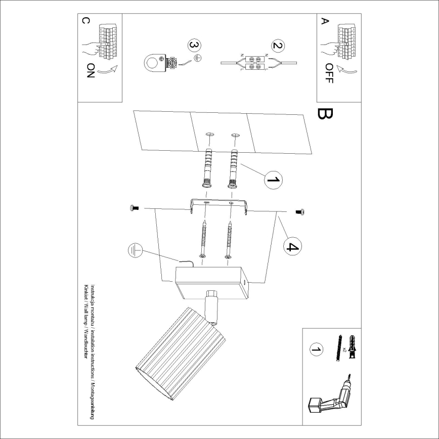 Brilagi - Applique murale spot CRESTO 1xGU10/10W/230V rouge