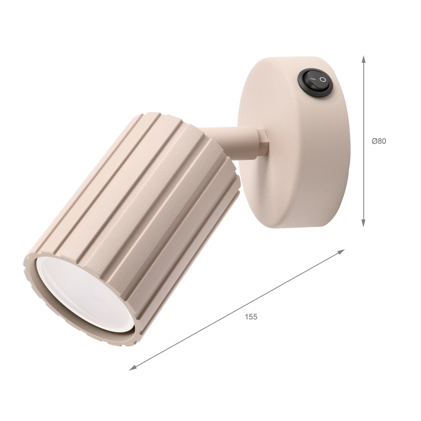 Brilagi - Applique murale spot CRISPINA 1xGU10/10W/230V beige