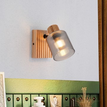 Brilagi - Applique murale spot HYGGE 1xE14/15W/230V bois/fumé