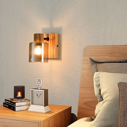 Brilagi - Applique murale spot HYGGE 1xE14/15W/230V bois/fumé