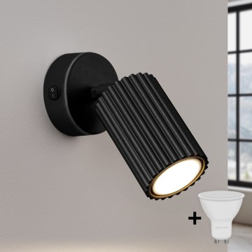 Brilagi - Applique murale spot LED CRESTO 1x GU10/10W/230V noire