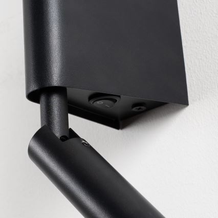Brilagi - Applique murale spot LED VIXON LED/3W/230V + LED/5W noire IRC 90