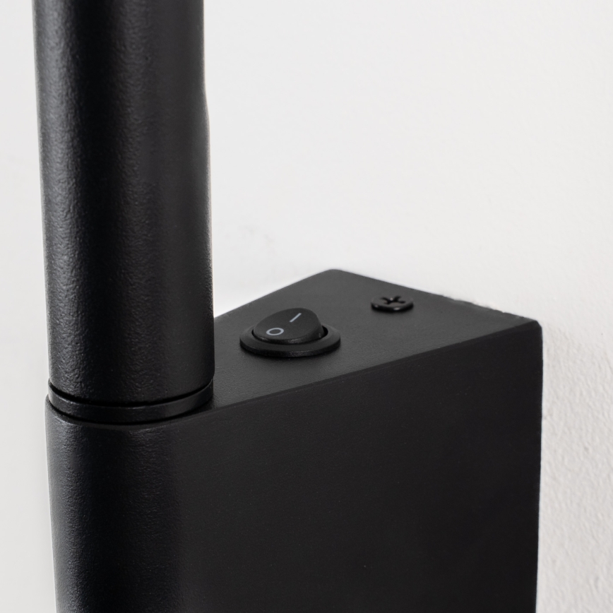 Brilagi - Applique murale spot LED VIXON LED/3W/230V + LED/5W noire IRC 90