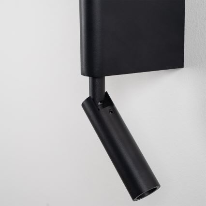BRILAGI - Applique murale spot LED VIXON LED/3W/230V + LED/5W noire IRC 90