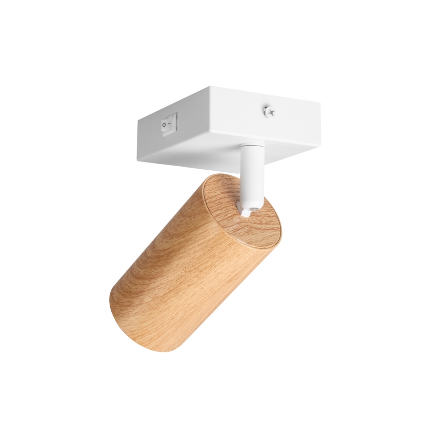 Brilagi - Applique murale spot SELE avec interrupteur 1xGU10/30W/230V blanc/décor chêne