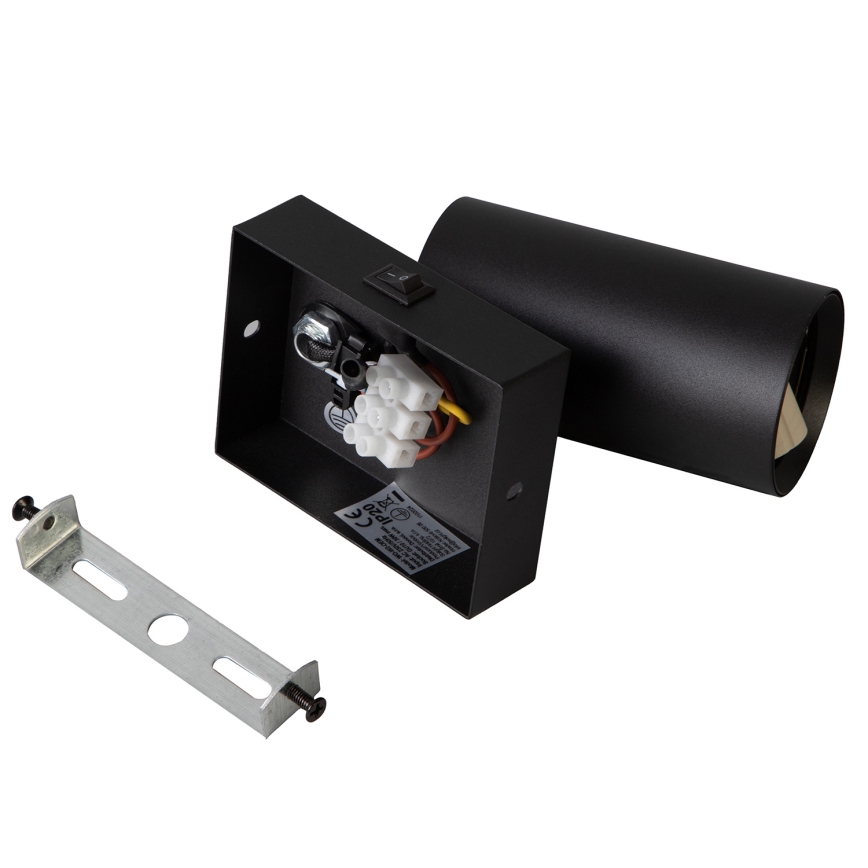 Brilagi - Applique murale orientable avec interrupteur SELE 1xGU10/30W/230V noire